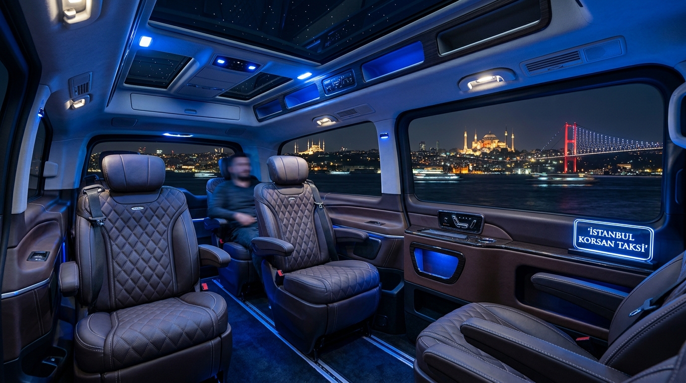 İstanbul Korsan Taksi Lüks Deri Koltuk ve İç Mekan Konforu